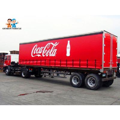 China 13T Axle 60T Cargo Box Conestoga CCC Curtain Side Trailers for sale