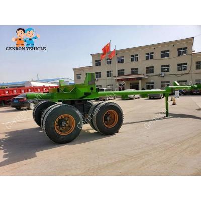 China Q345 2 árboles 60000kg que registran semi el remolque con la suspensión del carretón en venta