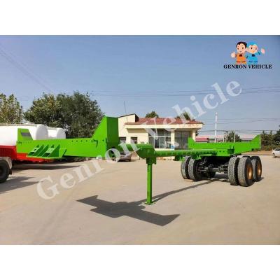 China 2 Axles Bogie Suspension 50T Logging Semi Trailer for sale