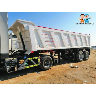 China 9.5M Bogie Suspension Dump Semi Trailers End Dump Semi Trailer for sale