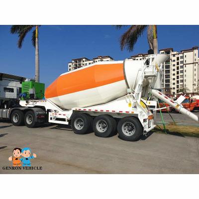 China CCC Dry Bulk 3 Axles Mixer 68m3 Bulk Cement Semi Trailer Genron brand for sale