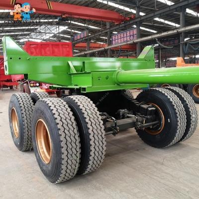 China De bomen vervoeren Grote de Laderaanhangwagen van het Capaciteits60t Logboek met Kraan in Tractor Te koop