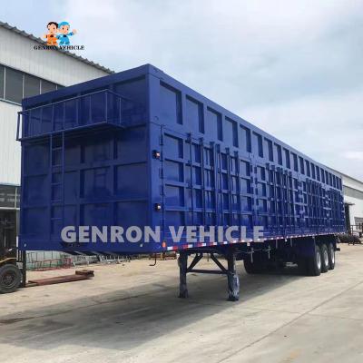 China Mongolia Coal Transport Van Box Semi Tanker Trailer Large Loading for sale