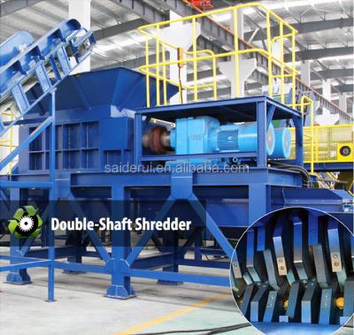 China Industrial Heavy Model Film Crusher Shredder , Twin Shaft Shredder , Double Shaft Shredders for sale