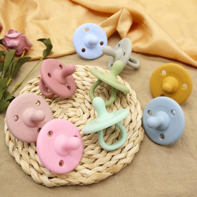 China BPA Free Wholesale Natural Organic Personalized Silicone Dummy Baby Feeding Pacifier for sale