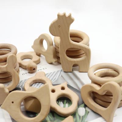 China Soft Wooden Teething Toy Wooden Baby Teether from Toy Beech Wood Giraffe Teether for sale