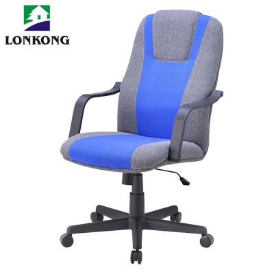 China Office Adjustable (Height) PU Porcelain Leather Office Chair Beige Swivel Swivel for sale