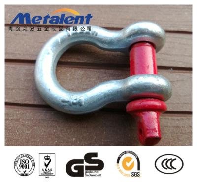 China Carbon Steel 6.5 TON 7/8 Inch USA Pin Anchor Shackle High Tensile Screw Type for sale