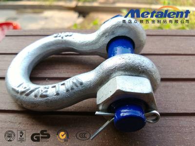 China Carbon Steel 8.5 TON 1 Inch USA Pin Anchor Shackle High Tensile Screw Type for sale