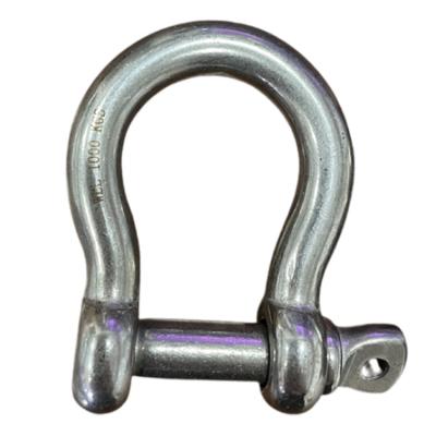 China Wholesale 4mm-25mm Eco - Friendly 304 / 316 Stainless Steel Bow Shackle With Screw Pin for sale