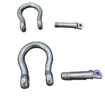 China Eco-friendly Hot Sale Stainless Steel Arc Shape Load Shackle For Camping Hiking for sale