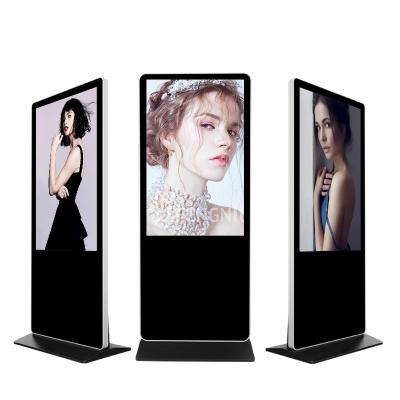 China Indoor 55 Inch POS Floor Kiosk Advertising Display for sale