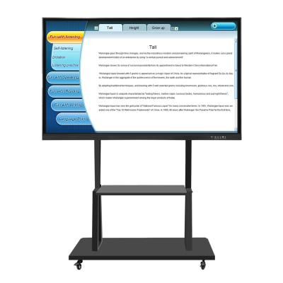 China School Teaching 65 Inch Portable Infrared Touch All In One Teaching / Meeting Interactive Whiteboard Smart Board With Marker for sale