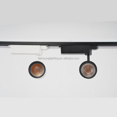 China Modern Track System COB Led Track Light New Design Commercial Adjustable 2 Wires 25w 35w Track Lights Lighting And Circuits Design EMC for sale