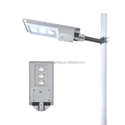 China Garden Park / Street / Pavement / Pathway / Parking Lot / Private Road Solar Street Light All In One Lamp 200W Solar Panel Street ABS With Light Pole Price for sale