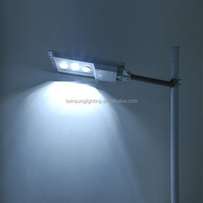 China garden park/street/pavement/pathway/parking lot/private road solar panel street lights 300w LED IP67 all in one solar powered automatic street light ABS for sale