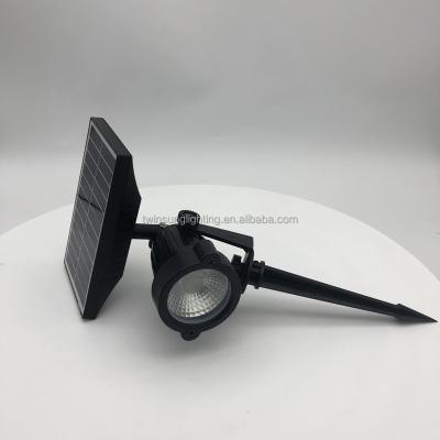 China LANDSCAPE cheap price solar led spike light lawm lamps 8 led spike garden lighting for sale