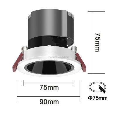 China Modern Low Price Adjustable LED Spotlight 5W 7W 10W 12W 15W 18W COB Recessed Ceiling Accent Light for sale