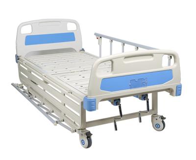 China 2 function manual hospital bed, double manual crank hospital bed, two function manual hospital bed for sale