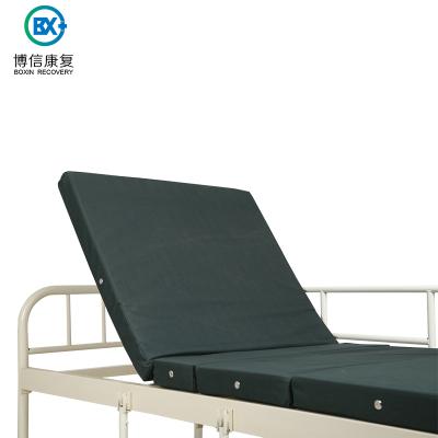 China Hot Sale Adjustable Cheap Price 3 Functions Manual Hospital Bed Hospital Bed With 2 Crank for sale