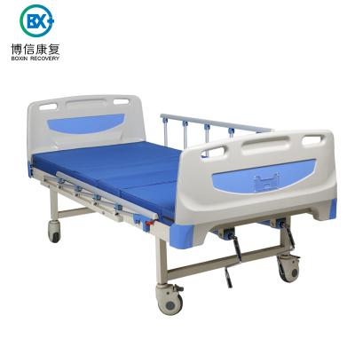 China Hospital Bed Home Use Multi Functional Manual Hospital Bed For Paralyzed Patients for sale