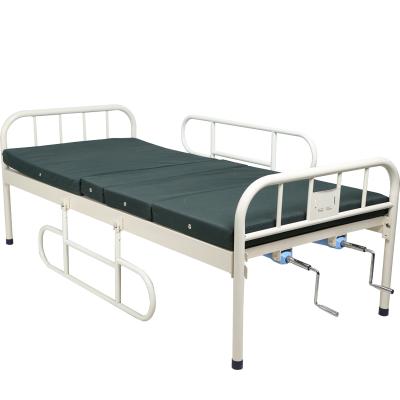 China Hospital Bed Factory Price 2 Crank Medical Bed Manual Clinic Nursing Bed for sale