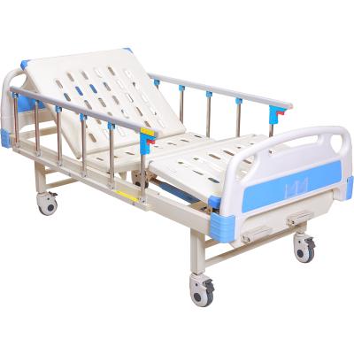 China Manual Hospital Bed Funiture Equipment 2 Cranks Bed Birdcatcher Medical Hospital Bed For Sale for sale