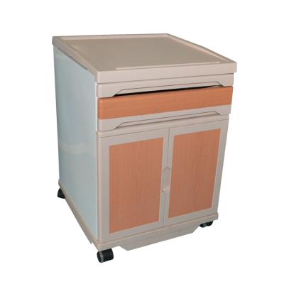 China China Factory Hospital Bedside Cabinet Safe And Simple Hospital Bed Table With Drawer for sale