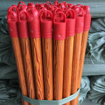 China Factory Price Eco-friendly PVC Upright Stick Wooden Broom Broom Handles Plastic Broom for sale