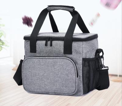 China Waterproof Custom Printed Large Portable Insulated Tote Bag Thermal Lunch Cooler Bag for sale