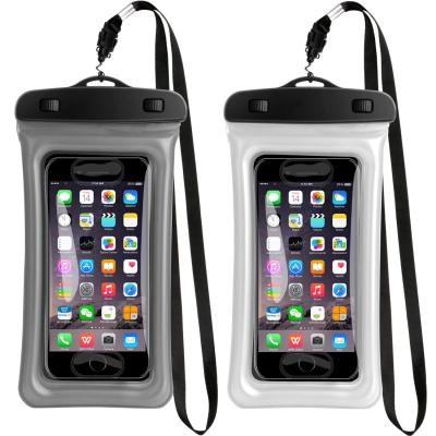 China Promotion Gift Bag Transparent PVC Airbag Mobile Phone Outdoor Swimming Diving Floating Waterproof Pouch for sale