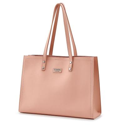 China Water Resistant Pink Girls Leather Big PU Teachers Totebag Bags Women Handbags Ladies for sale