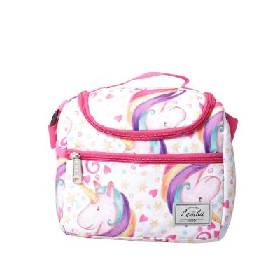 China Lovely Insulated Unicorn Cartoon Child Kids Lunch Thermal Bag Waterproof Factory Cooler Bag for sale