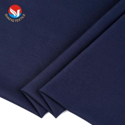 China Navy Blue Twill Solid Color TR Italy Quality Equator Selvedge Businessman Anti-Static Office Worker Pants Tailoring Wedding Uniform for sale