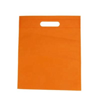 China OEM / ODM Handled Grocery Bag Custom Logo Die Cut Eco Friendly Non Woven Tote Bag for sale