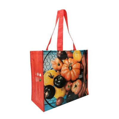 China Eco-friendly Tote Shopping Bag Non Woven Customized Design OEM/ODM RPET Screen Reusable Recyclable Vegetable Shopping Bags for sale