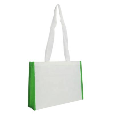 China OEM / ODM ECO Reusable White Sublimation Packaging Non Woven Custom Printed Blank Shopping Bag for sale