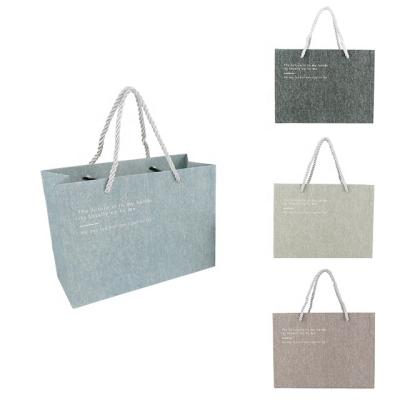 China OEM / ODM Biodegradable Shopping Gift Bag Grocery Bag Custom Packaging Paperboard With Handle for sale