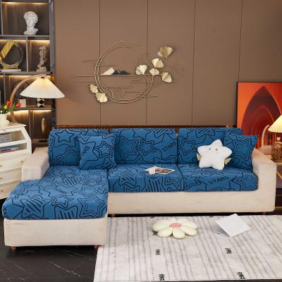 China Best Selling Household Jacquard Removable 2023 Royal Pearl Star Soft Cationic Velvet Sofa Cover for sale