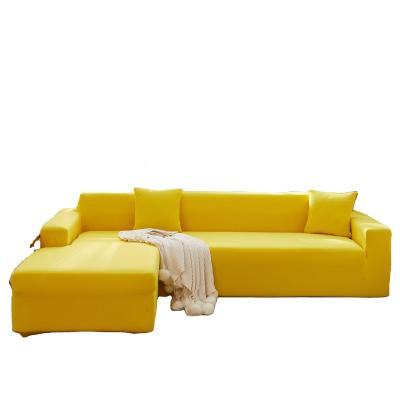 China Sofa Seat Cushion Cover Soft Elastic For Furniture Protector Sofa Cover Case Remova Yellow for sale