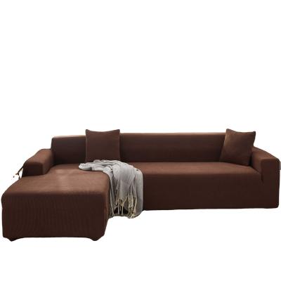 China Wholesale Soft Elastic Stretch 1/2/3/4/5 Seat Sofa Slipcovers For Dark Coffee Sofa Cover Case Remova Protector for sale