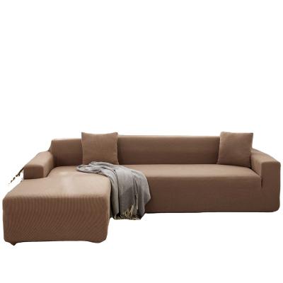 China Wholesale Soft Elastic Stretch 1/2/3/4/5 Seat Sofa Slipcovers For Sofa Cover Case Protector Remova Khaki for sale