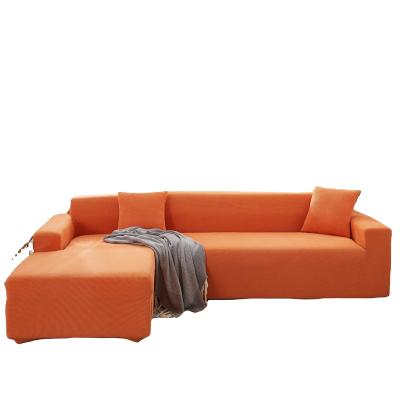 China Wholesale Soft Elastic Stretch 1/2/3/4/5 Seat Sofa Slipcovers For Sofa Cover Case Protector Remova orange for sale