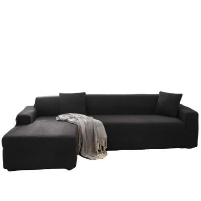 China Wholesale Soft Elastic Stretch 1/2/3/4/5 Seat Sofa Slipcovers For Protector Black Sofa Cover Case Remova for sale