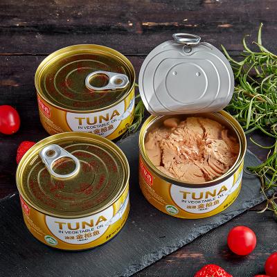 China Canned Canned Seafood Supplier Canned Fish Canned Tuna Fish For Sale In Oil In Water 185g for sale