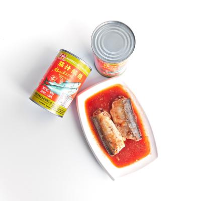 China Canned Mackerel Canned Fish In Tomato Sauce 425g Canned Fish for sale