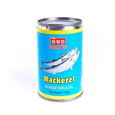 China Factory Price Canned Canned Mackerel 155g Tin Fish Farming From China for sale