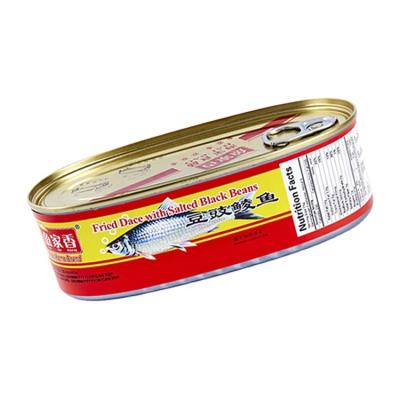 China Factory Price Canned 227g Canned Fried Dace With Salted Black Bean for sale