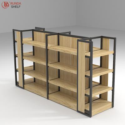 China Single Sided Display Stand Supermarket Shelves Popular Retail Store Display Stands Use Department Snack Shops for sale