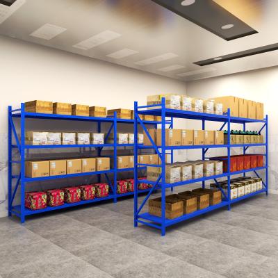 China Easy To Install Goods Storage Steel Metal Shelving With Four Layers Good Prices Warehouse Adjustable Rack for sale